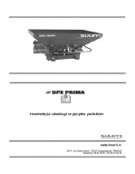 Sulky DPX PRIMA - instrukcja obsługi rozsiewacza PL