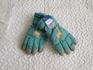 Rękawiczki narciarskie niebieskie żyrafa nowe roz 128