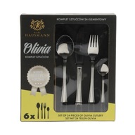 ZESTAW SZTUĆCÓW KOMPLET DLA 6 OSÓB 24EL. MARKA HAUSMANN WYSOKA JAKOŚĆ