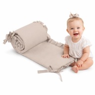 Ochraniacz Do Łóżeczka z Falbanką Bawełna Sztywny 180x30 PRODUKT POLSKI