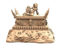 Lady of Bound Souls Casket Tomb Queen Pinup D&D RPG Druk 3D NSFW