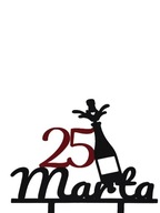 topper na tort dekoracja urodziny personalizacja SZAMPAN!!!