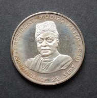 MALI 10 FRANKÓW 1960 NIEPODLEGŁOŚĆ SREBRO RZADKA Promo