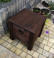 Skrzynia rustykalna, skrzynia postarzana, stolik kawowy, ława-kostka 50x50.