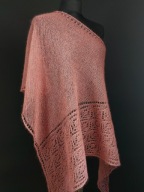 Chusta kid moher jedwab rękodzieło