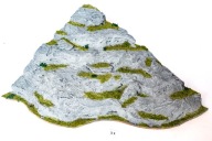 Góra rogowa wzgórze 35 gry bitewne stół diorama