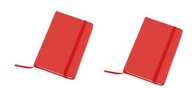 2 szt nowe notesy soczysta czerwień