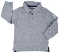 KOSZULKA POLO CHŁOPIĘCY T-SHIRT SZARA BLUZA DLA DZIECKA CHŁOPCA 74 cm 9m+