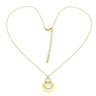 36518 Celebrytka złota stal chirurgiczna kręgi z cyrkoniami