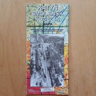 Mapa Katyń Smoleńsk Kozielsk - Miejsce ludobójstwa inteligencji Polski