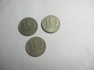 Monety obiegowe 10 szt zestaw b4