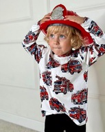 CHRISMA BLUZKA NA DŁUGI RĘKAW KOSZULKA T-SHIRT WÓZ STRAŻ STRAŻAK 122 7 LAT