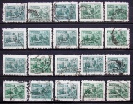 Polska > Zn. 541 kasowane ~ zestaw 20 szt. (odmiany, błędy, usterki) {1}