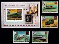 **NIGER - POCIĄGI, SAMOLOTY, SAMOCHODY, SIR ROWLAND HILL