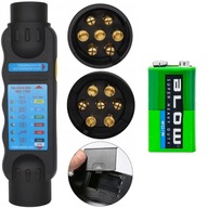 TESTER GNIAZDA WTYCZKI PRZYCZEPY HAKA + 2 ADAPTERY