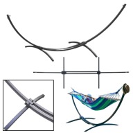 STELAŻ NA HAMAK DO HAMAKA METALOWY MOCNY DWUOSOBOWY GO GARDEN 220 kg