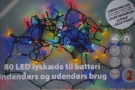 LAMPKI DEKORACJA ŁAŃCUCH 80szt. LED DENMARK podwójny TIMER NOWE OUT/IN NOWE