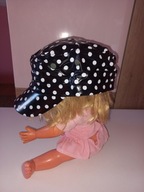 Czapka patrolówka przeciwdeszczowa na lato czarna nowa