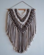 Piękna makrama ścienna, boho ozdoba, na prezent