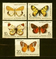 ZSRR ** MOTYLE Mi 5584-88