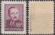 478** jasnobrązowolila , pap. x2b , ZL 10 3/4 , gw.+opis Jerzy Walocha
