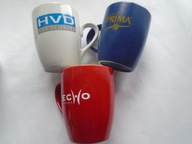 KUBKI REKLAMOWE RADIO KIELCE ECHO DNIA GALERIA CAFE PRIMA HVD LIFE sztuk 4