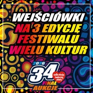 VIP WEJŚCIÓWKA NA 3. EDYCJĘ FESTIWALU ŁÓDŹ WIELU KULTUR