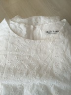 Haftowana biała sukienka Marie Lund S 36
