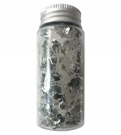 Konfetti SREBRNE RENIFERY CHROM Dekoracyjne Ozdoby Świąteczne 2 cm 40g