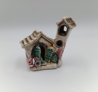 Capodimonte - włoska porcelana - chatka Baby Jagi - świetna kolekcjonerska