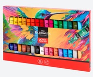 FARBY AKRYLOWE VAN BLEISWIJCK – ZESTAW 36 SZT. × 12 ML WIELOKOLOROWY