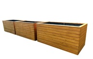 Donica ogrodowa drewniana duża skrzynia 90x50x40
