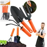 ZESTAW NARZĘDZI OGRODOWYCH GRABIE ŁOPATKA SZPADEL 3W1 MINI ZESTAW OGRODU