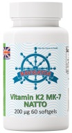 Navigator K2 MK-7 natto 200mcg 60 kap żelowych