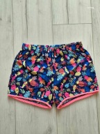 Krótkie spodenki szorty dziewczęce 134/140 papugi tukany
