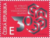 Czechy 2021 Znaczek ** Grupa Wyszehradzka Polska wydanie wspólne