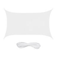 Prostokątny żagiel słoneczny (balkonowy) 3x4 szary