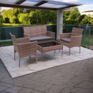 Zestaw Mebli Ogrodowych Technorattan Jasny Brąz SFS010 MTG