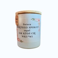 Świeca sojowa personalizowana zapachowa CZEKOLADA KOKOS 150ml