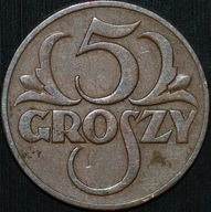 5 groszy 1931 - ładny egzemplarz