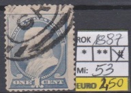 USA Mi: 53 kasowany