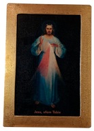 Jezu Ufam Tobie, Jezus Miłosierny Wilno, Ikona, prezent, Ślub, Komunia