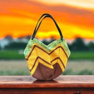 Torebka szydełkowa torba handmade rękodzieło