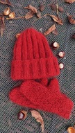 czapka i rękawiczki - handmade Motkowelove
