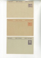 Poczty Plebiscytow-Cp.2,3,4 kartki czyste