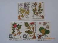 ZSRR - Zioła chronione - Mi. 5528-32 kasowane