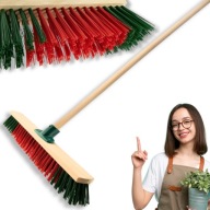 SZCZOTKA DO ZAMIATANIA KOSTKI SZEROKA MIOTŁA GOSPODARCZA OGRODOWA ULICÓWKA