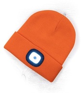 Czapka zimowa z latarką czołową LED