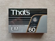 Kaseta THAT'S EM60, rok 1983