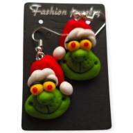 KOLCZYKI Z MODELINY Grinch Świąteczny